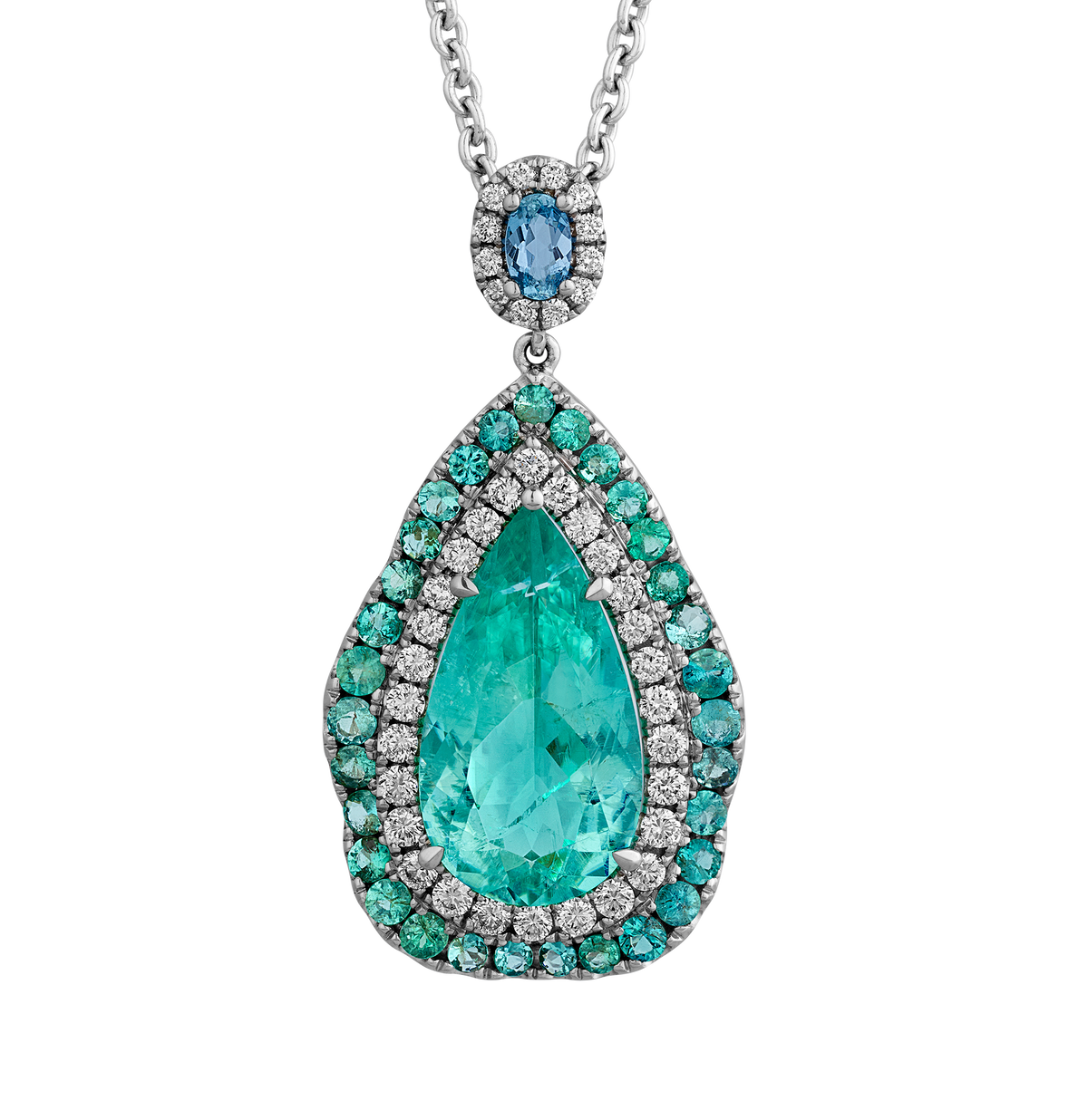 Paraíba Tourmaline Pendant, 6.66 carats