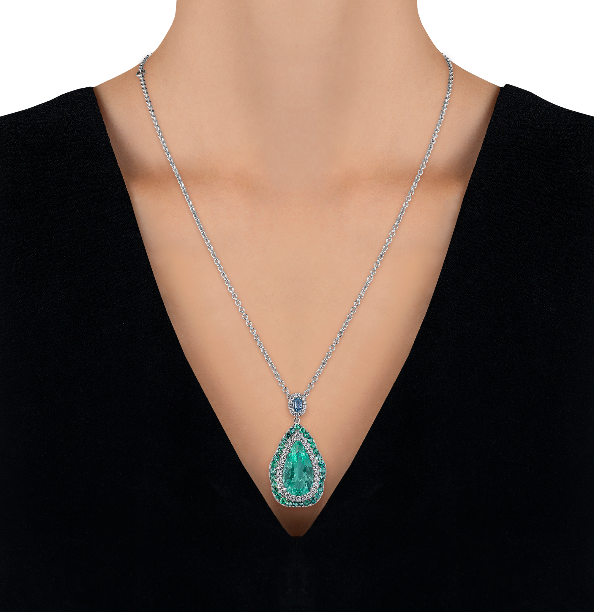 Paraíba Tourmaline Pendant, 6.66 carats