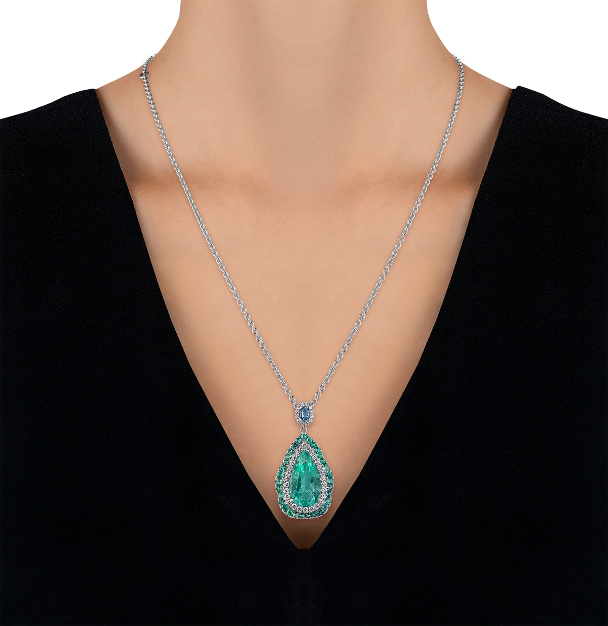 Paraíba Tourmaline Pendant, 6.66 carats
