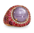 Burma Purple Star Sapphire Ring, untreated, 13.93 carats