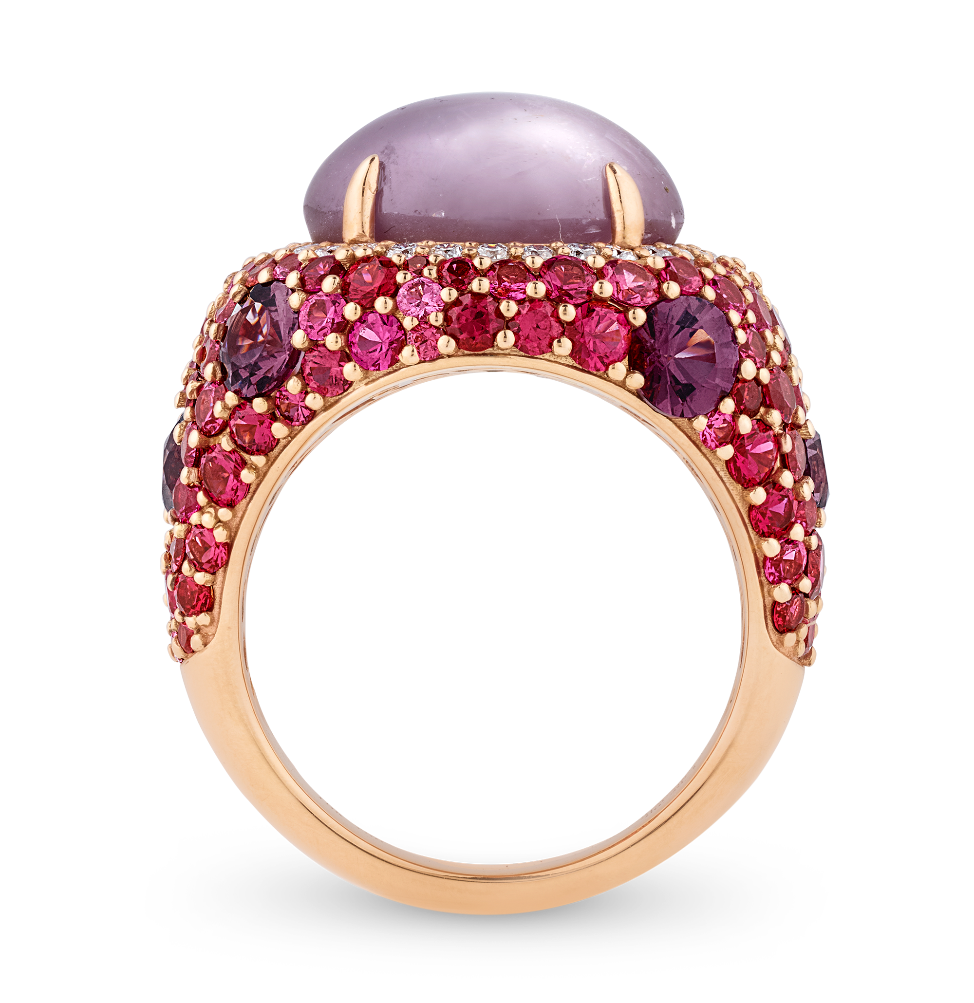 Burma Purple Star Sapphire Ring, untreated, 13.93 carats