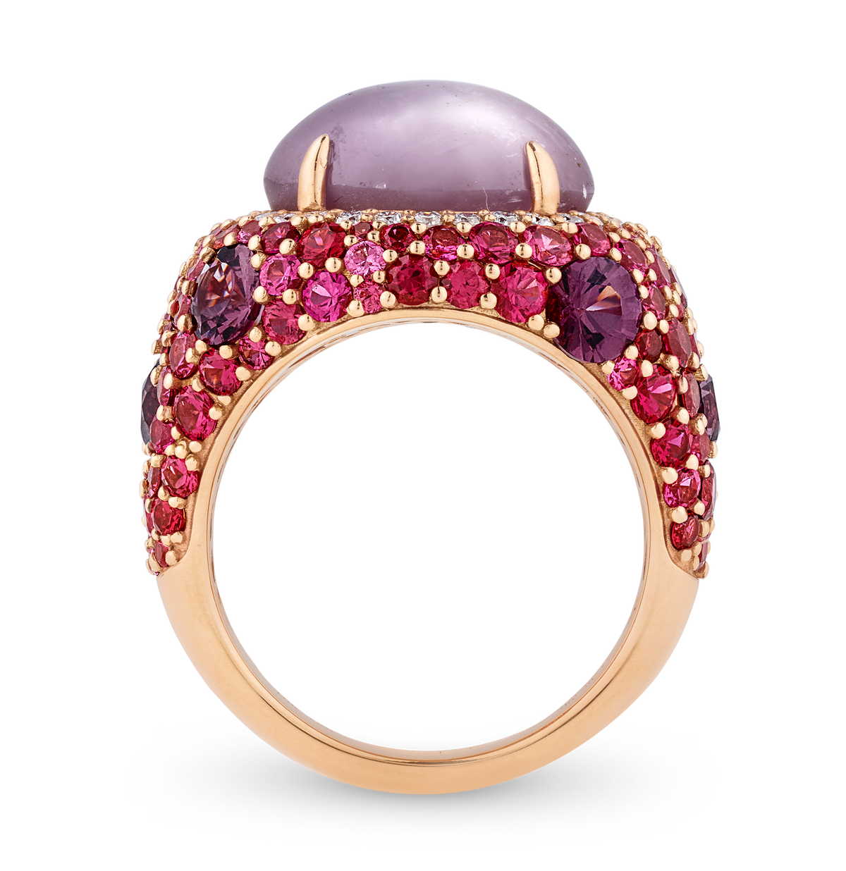 Burma Purple Star Sapphire Ring, untreated, 13.93 carats