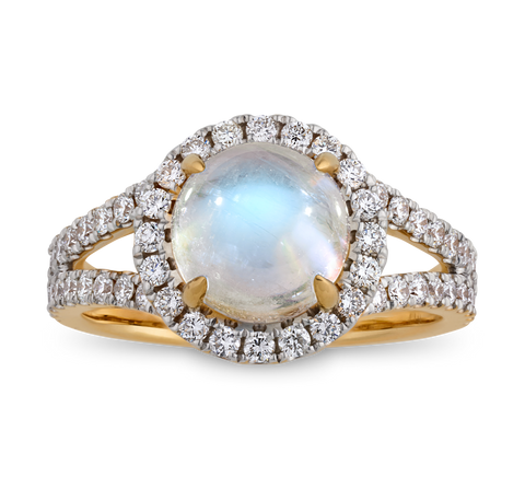 Burma Moonstone Ring, 2.93 carats