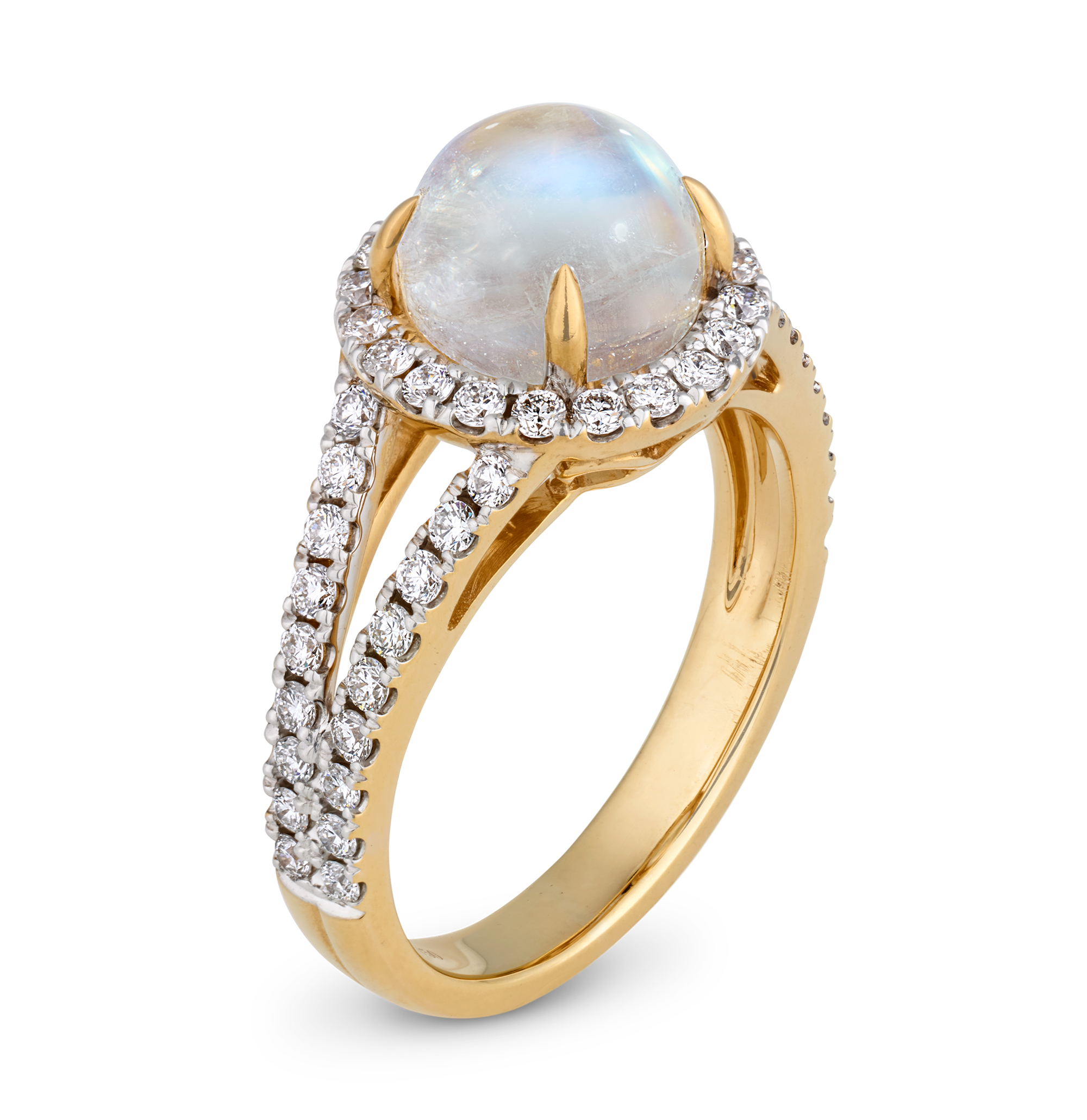 Burma Moonstone Ring, 2.93 carats