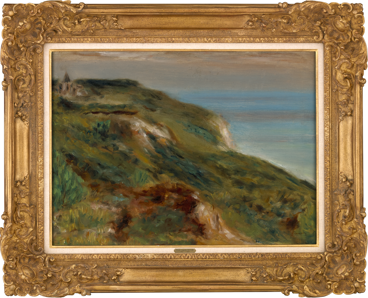 L'église de Varengeville et les falaises by Pierre-Auguste Renoir