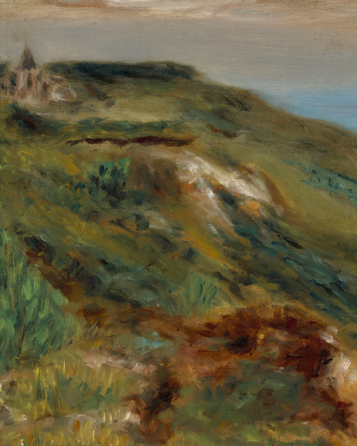 L'église de Varengeville et les falaises by Pierre-Auguste Renoir