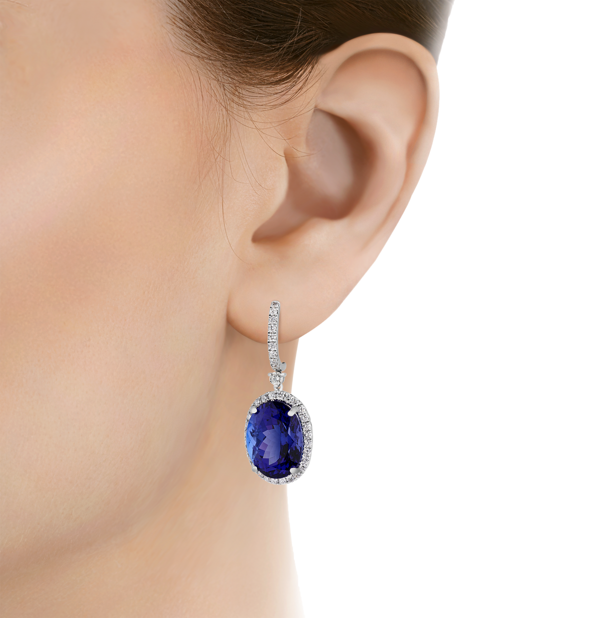Tanzanite Earrings, 27.30 carats
