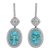 Paraiba Tourmaline Earrings with Diamonds, 3.39 Carats