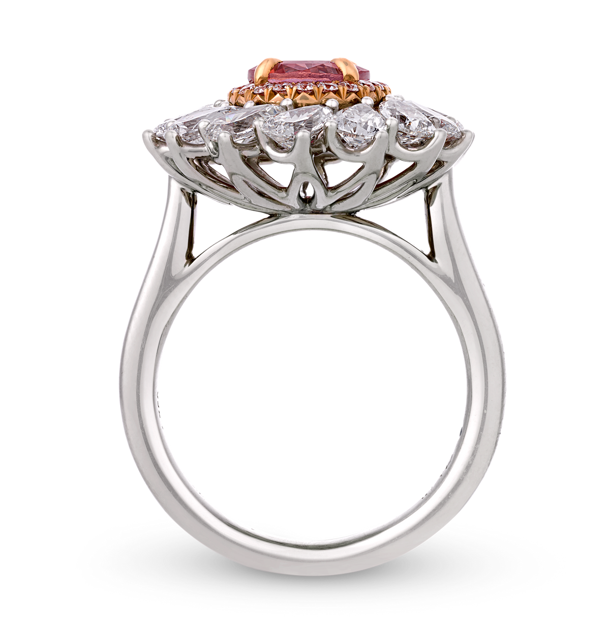 Padparadscha Sapphire Ring, 2.87 Carats