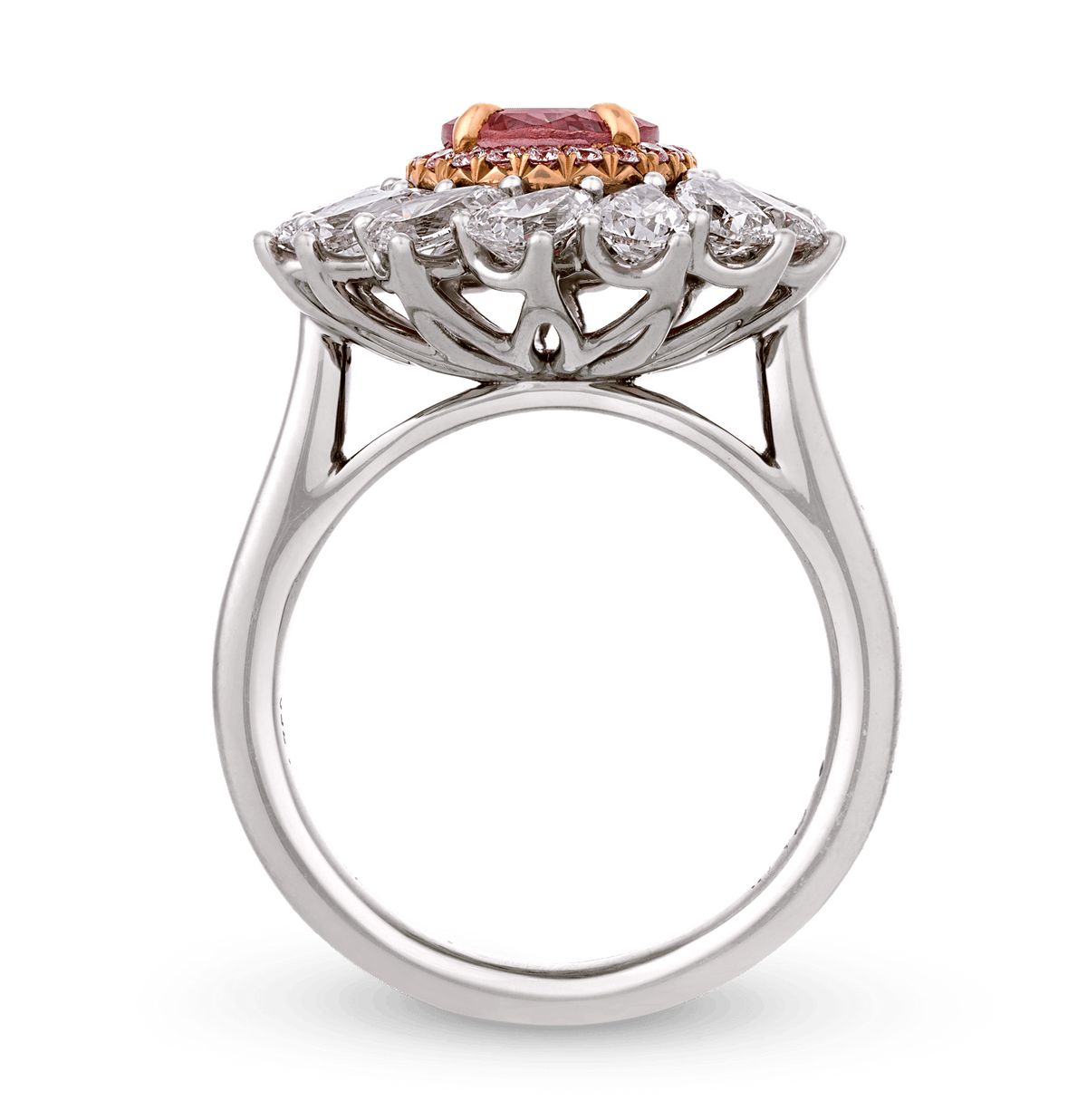 Padparadscha Sapphire Ring, 2.87 Carats