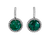 Emerald Trapiche Earrings, 8.05 carats