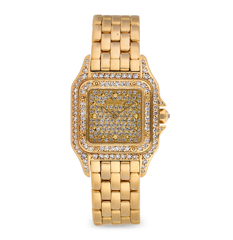 Cartier Panthère Yellow Gold Diamond Wristwatch