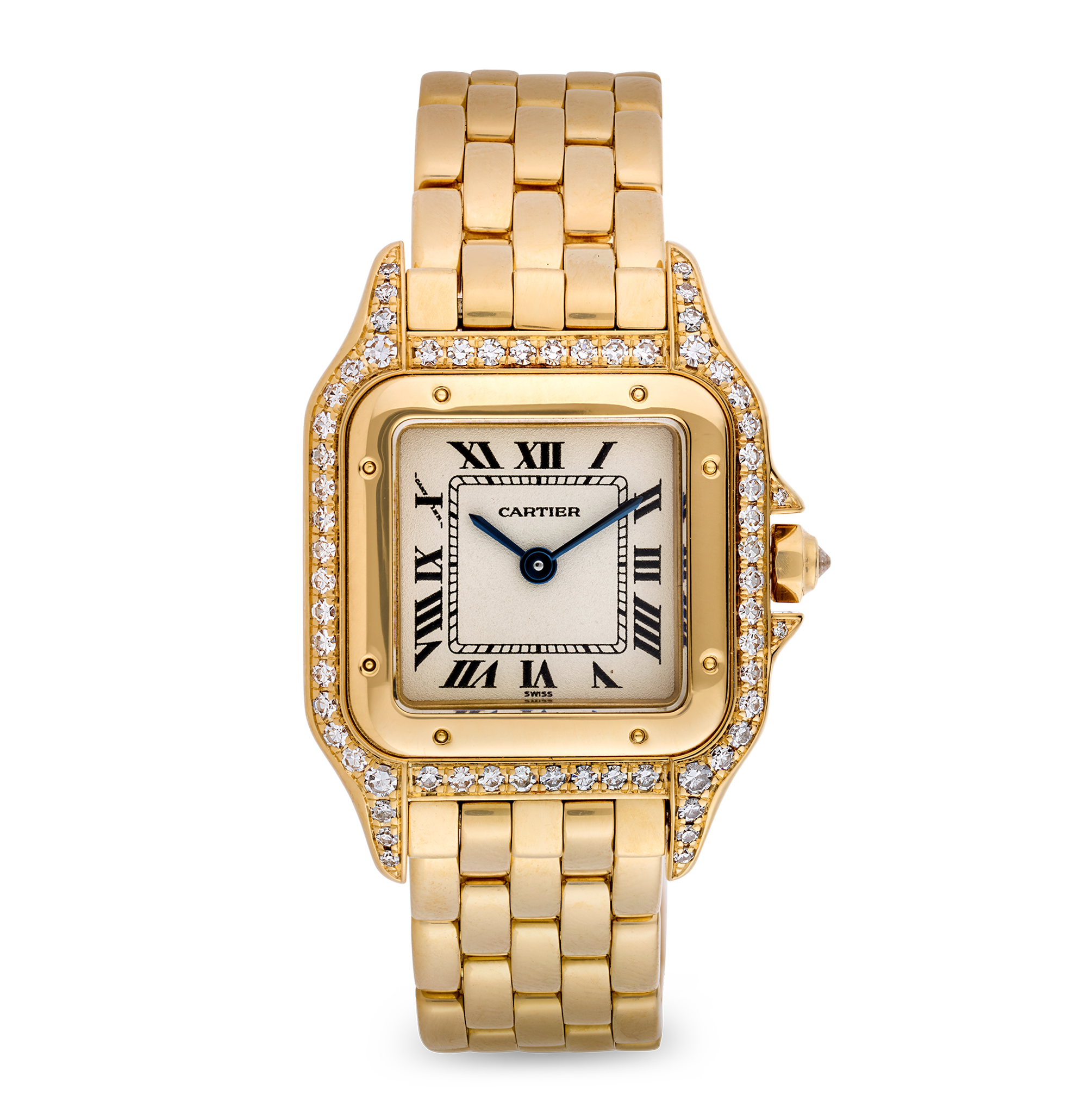 Cartier Panthère Yellow Gold Diamond Wristwatch