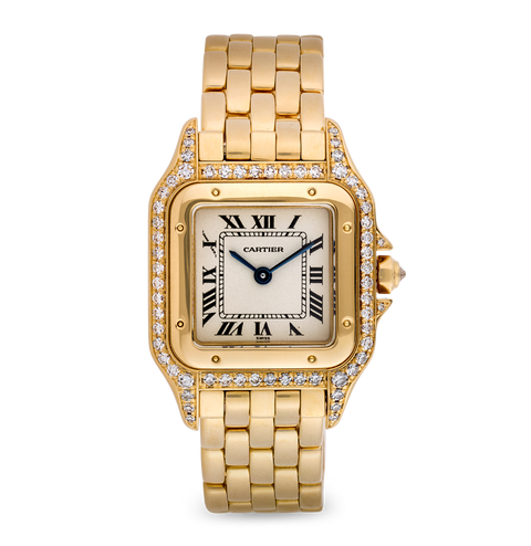 Cartier Panthère Yellow Gold Diamond Wristwatch