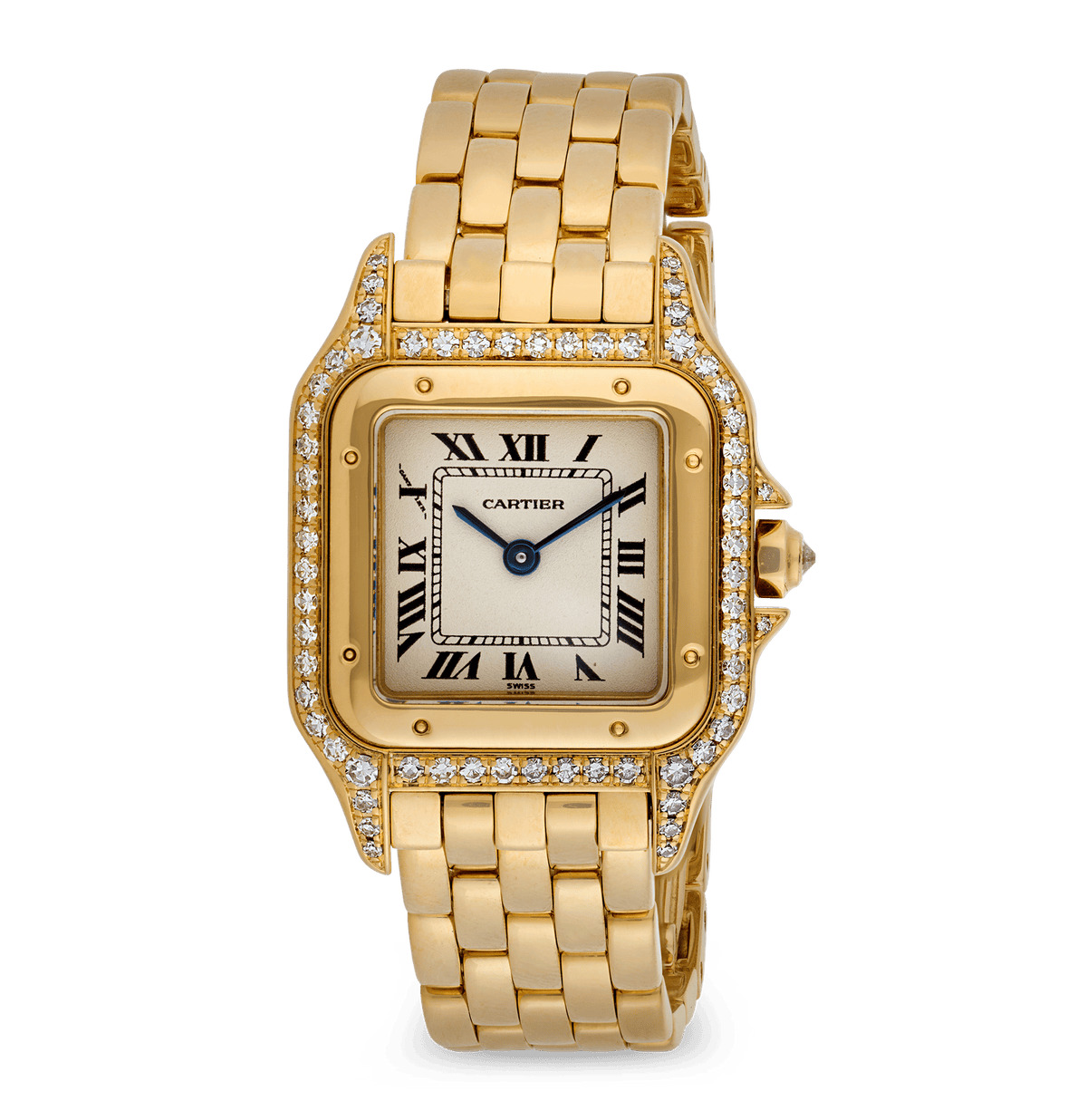 Cartier Panthère Yellow Gold Diamond Wristwatch