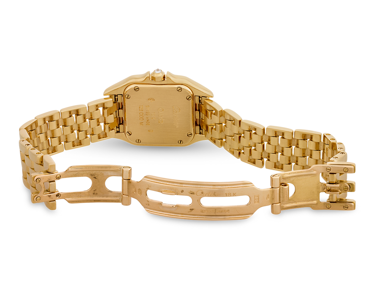 Cartier Panthère Yellow Gold Diamond Wristwatch