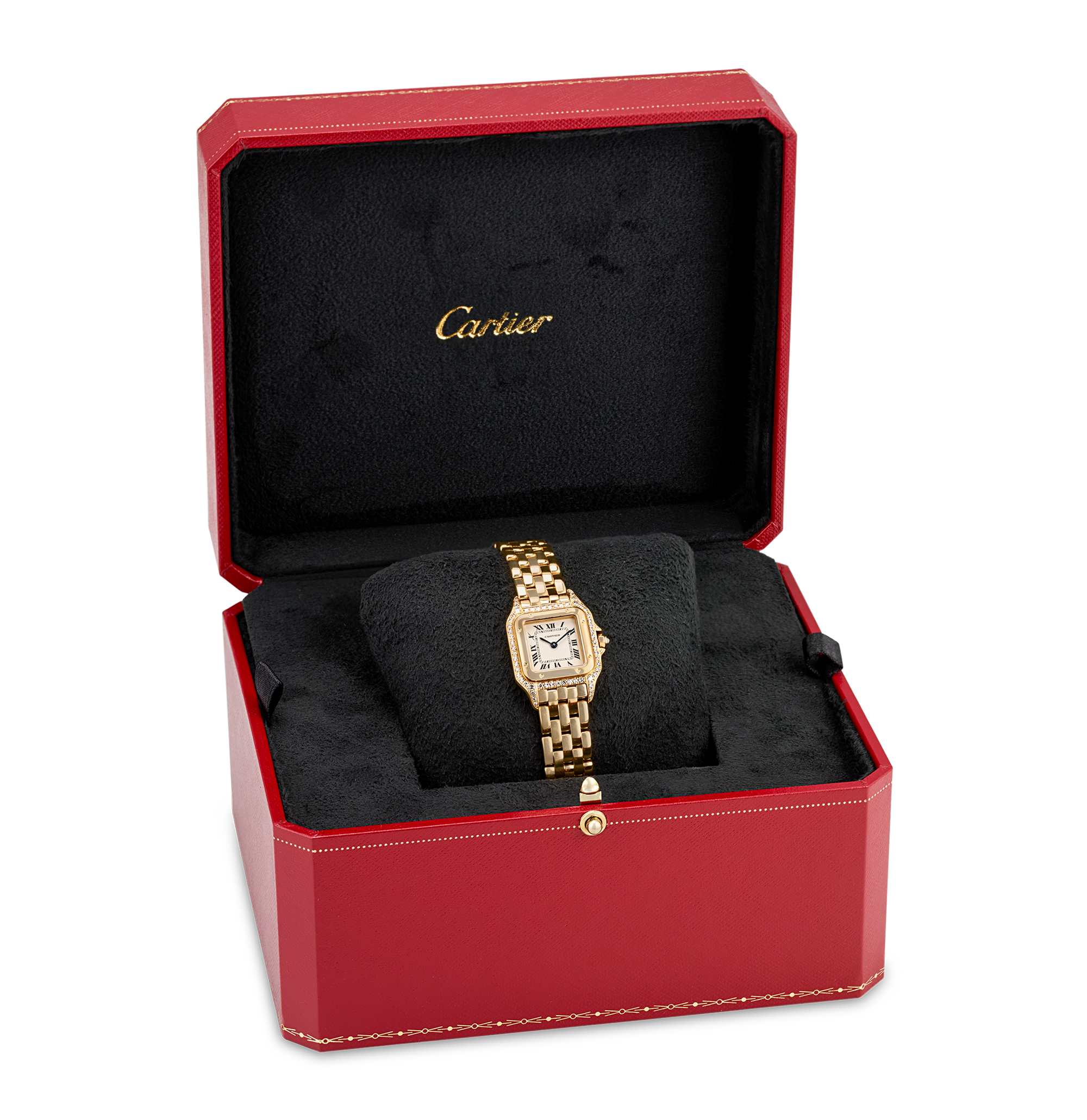 Cartier Panthère Yellow Gold Diamond Wristwatch