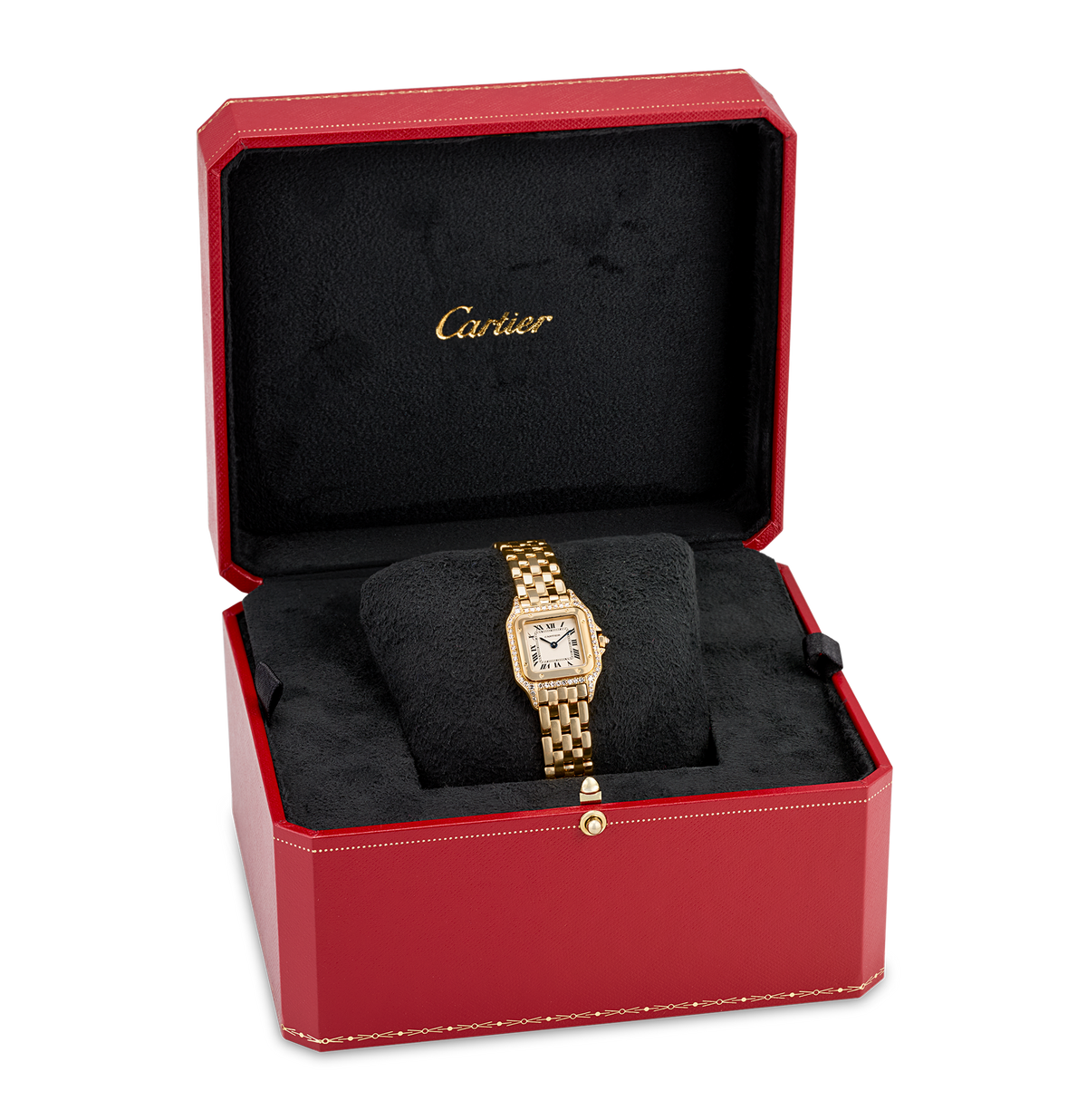 Cartier Panthère Yellow Gold Diamond Wristwatch