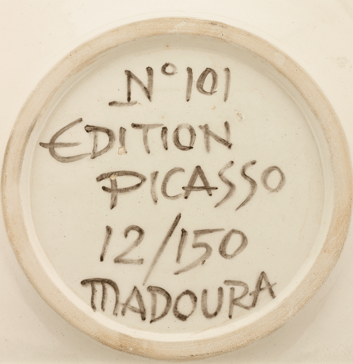 Visage No. 101 Ceramic Plate by Pablo Picasso