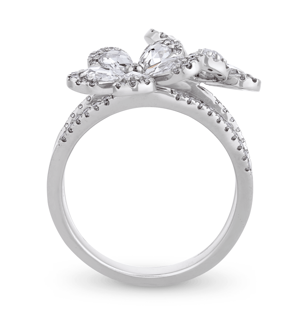 Floral Diamond Ring, 1.80 Carats