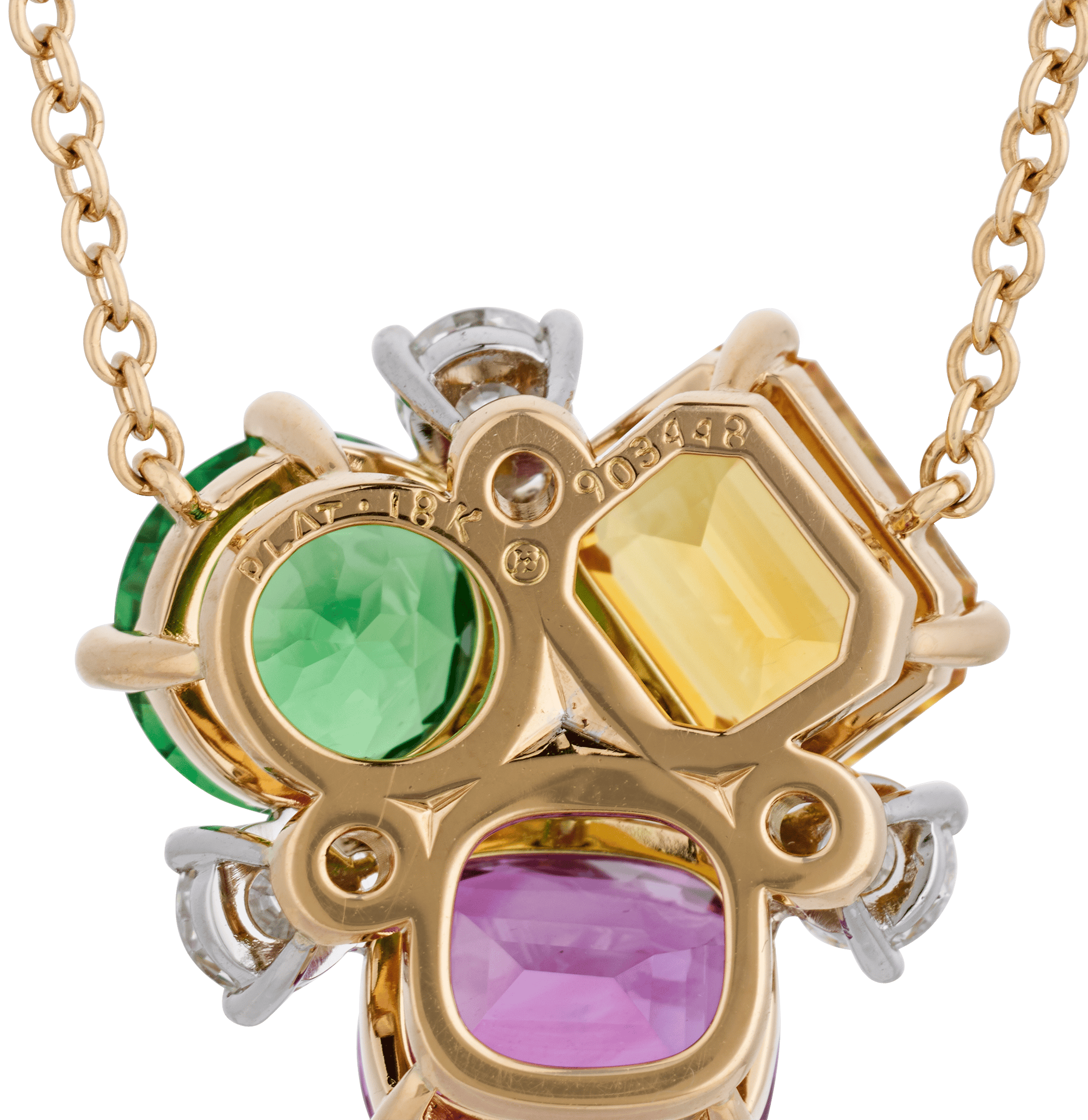 Oscar Heyman Tsavorite and Sapphire Pendant, 7.90 Carats