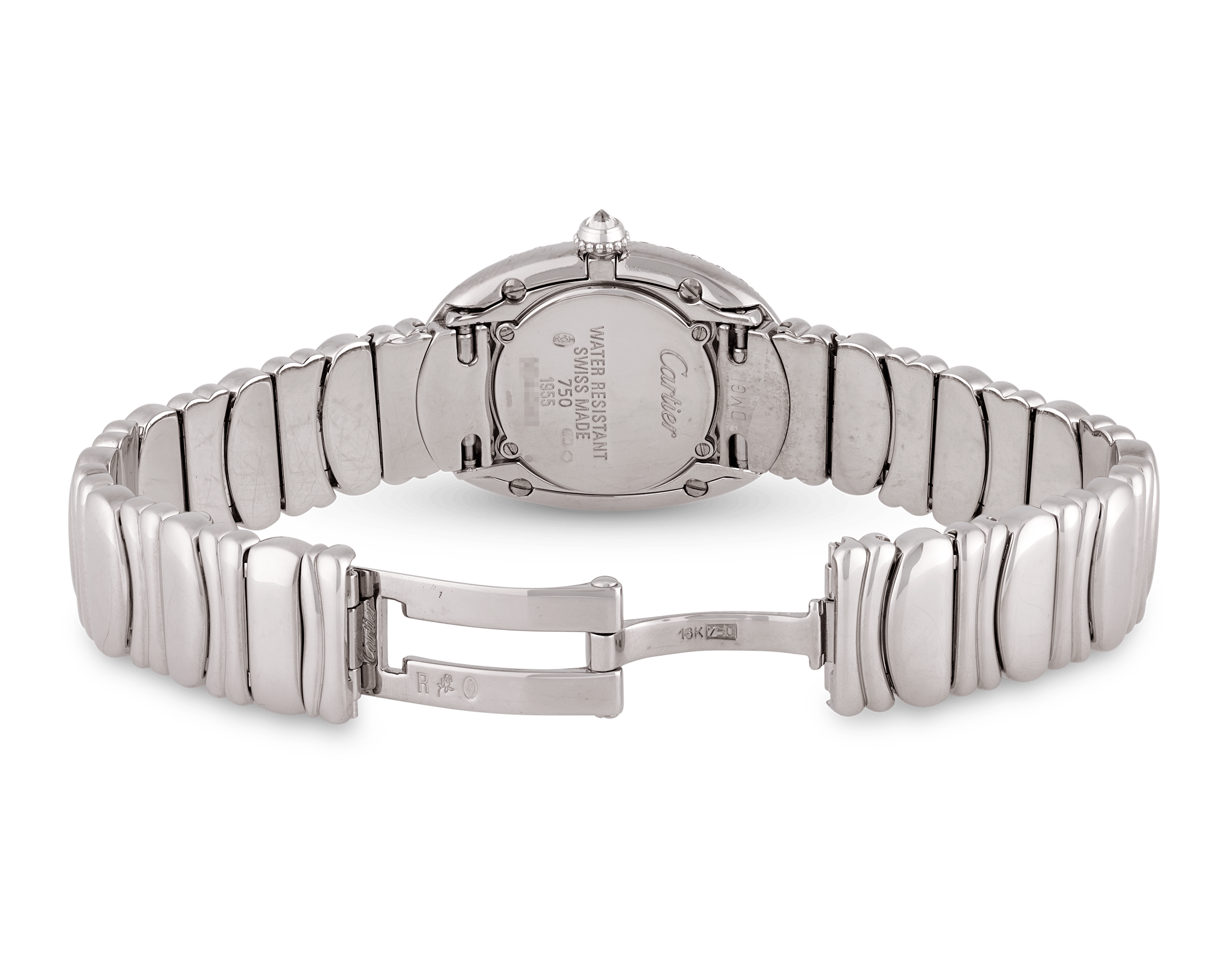 Cartier Baignoire White Gold Diamond Wristwatch