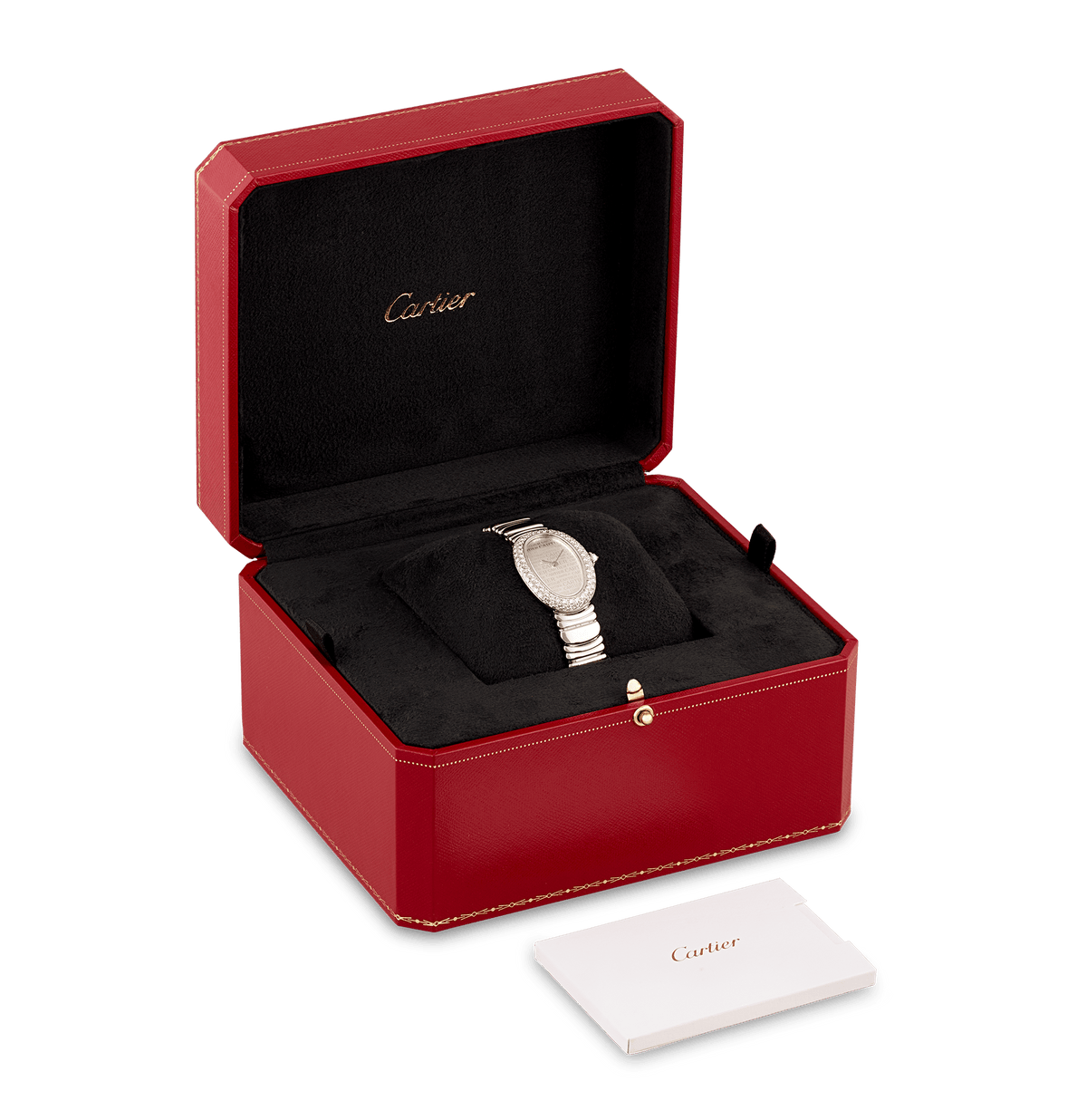 Cartier Baignoire White Gold Diamond Wristwatch