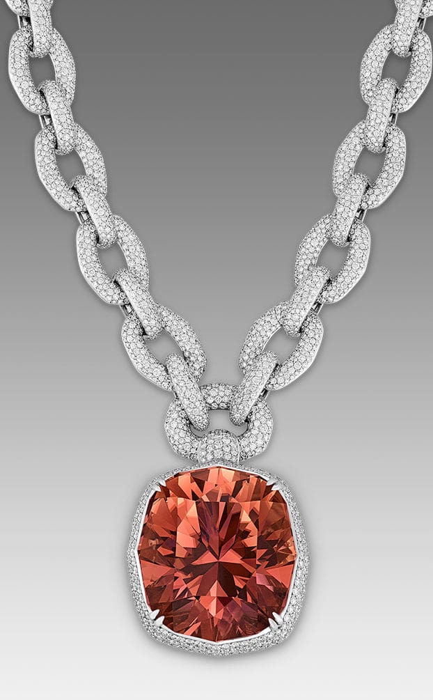 Kat Florence Neon Titanium Tourmaline Pendant, 195.21 carats