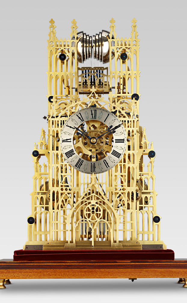 Three-Train Skeleton Clock by John McConnell