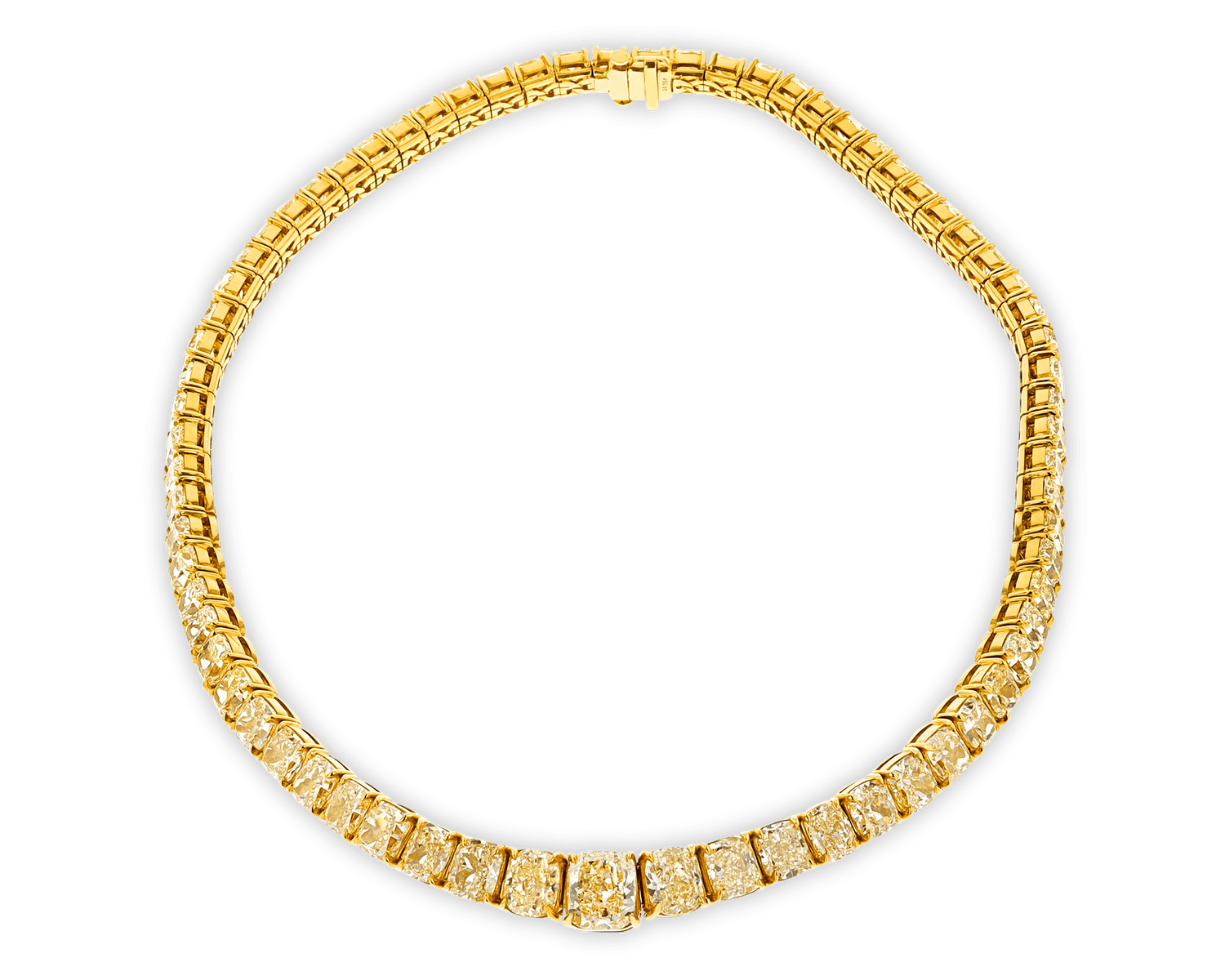 Fancy Yellow Diamond Necklace, 111.02 Carats