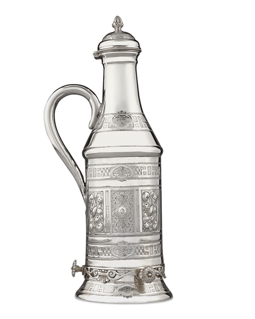 Victorian Silverplate Wine Bottle Holder