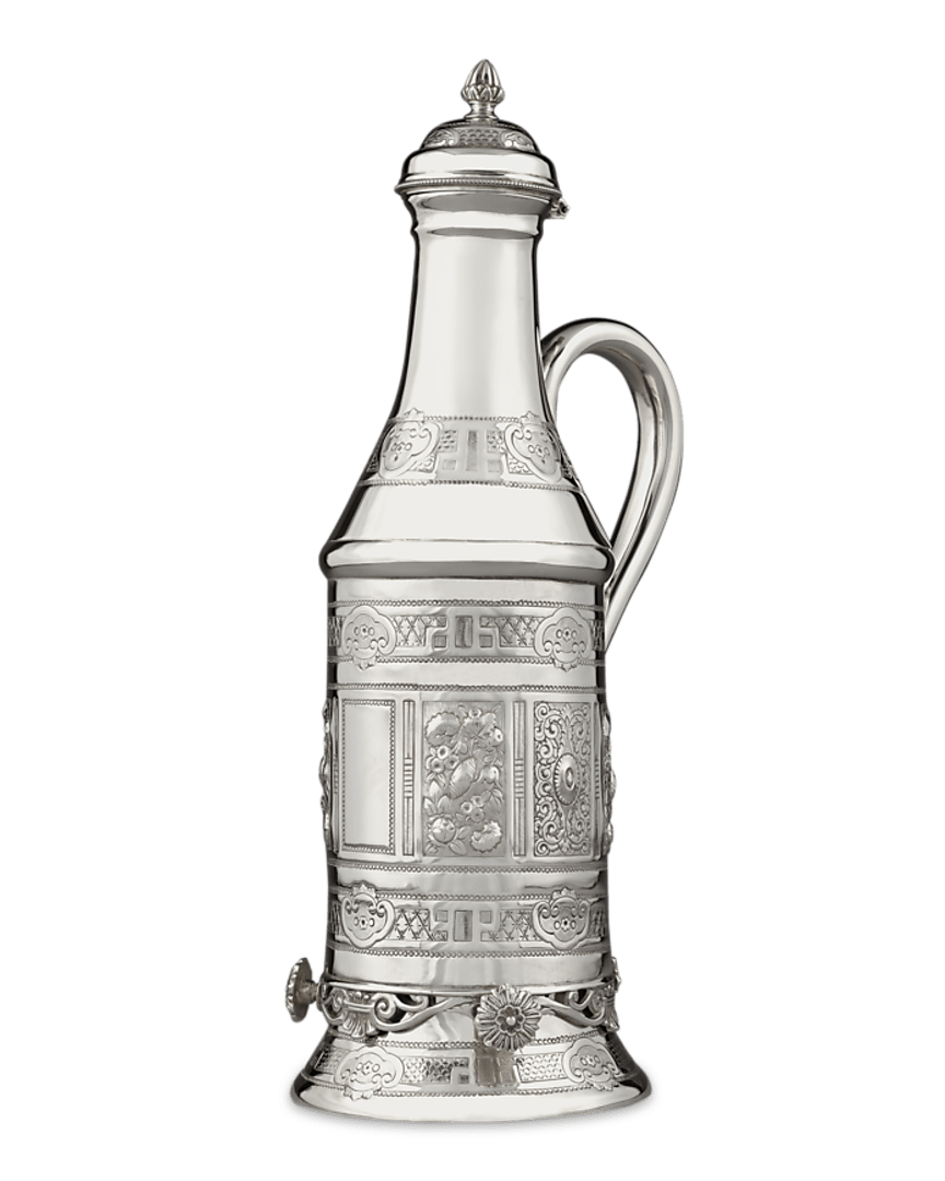 Victorian Silverplate Wine Bottle Holder