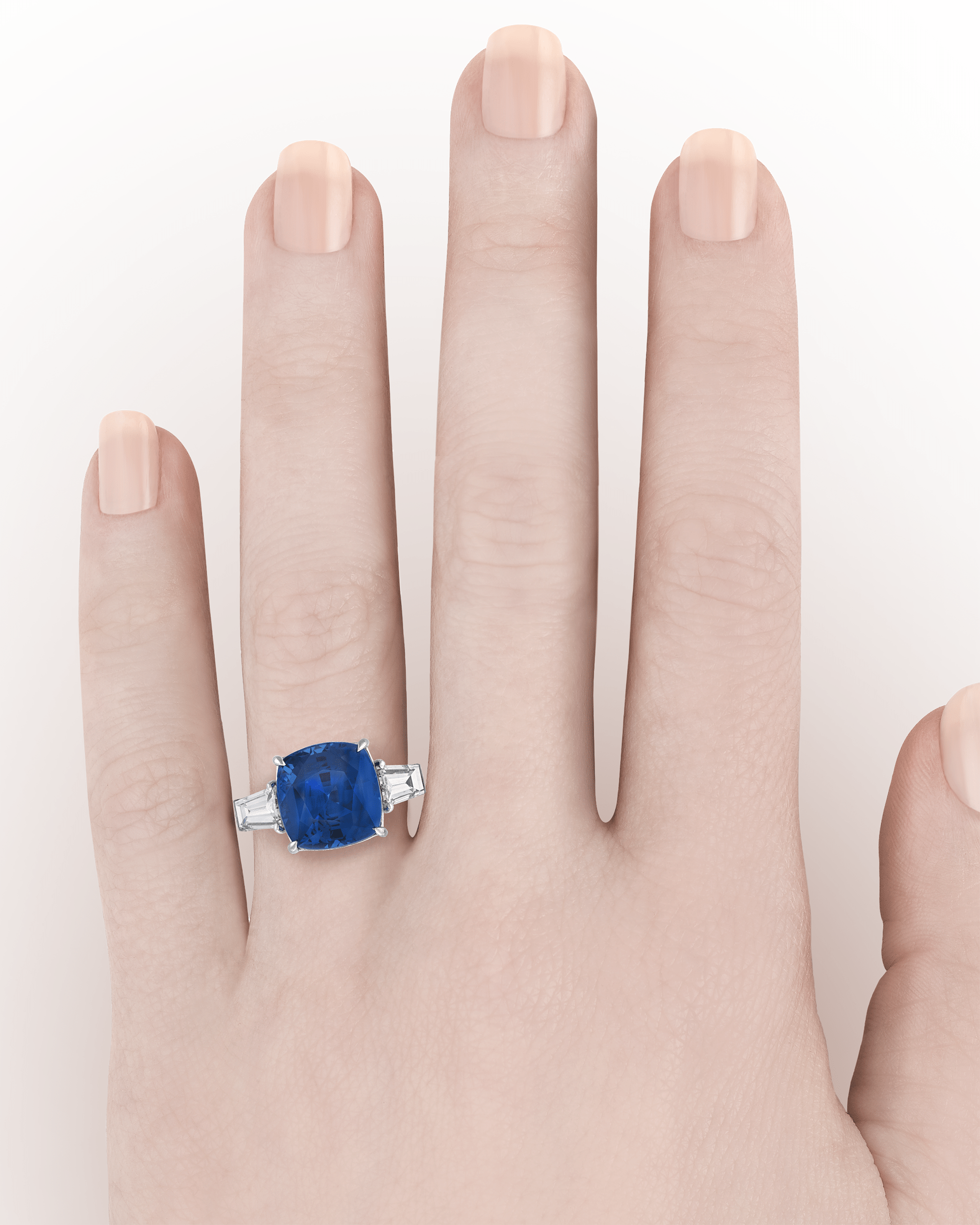 Sapphire and Diamond Ring, 8.20 Carats
