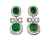 Edwardian Colombian Emerald Earrings, 13.00 Carats