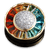 Multi-Colored Gemstone Brooch