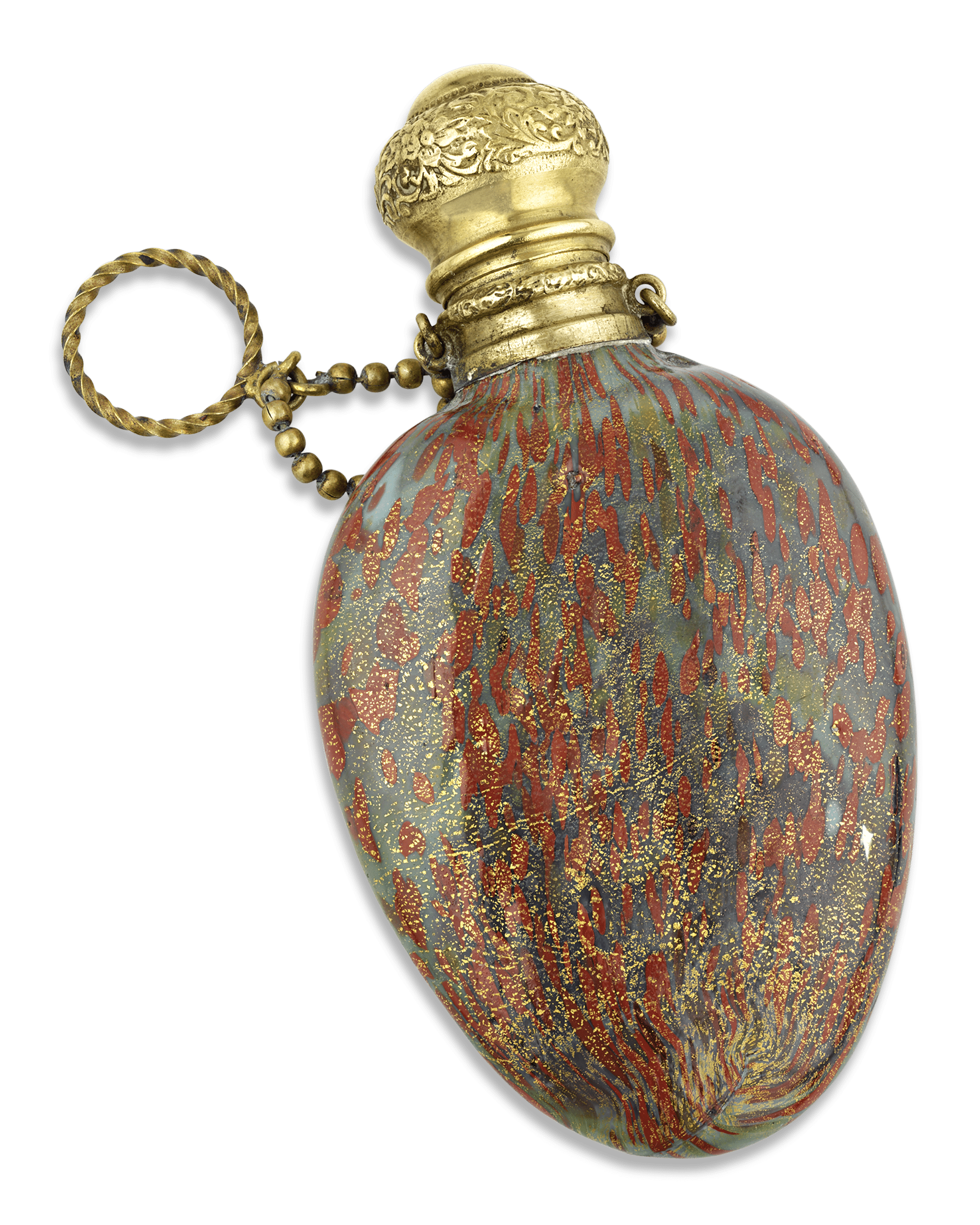 Venetian Speckled Glass Perfume Bottle