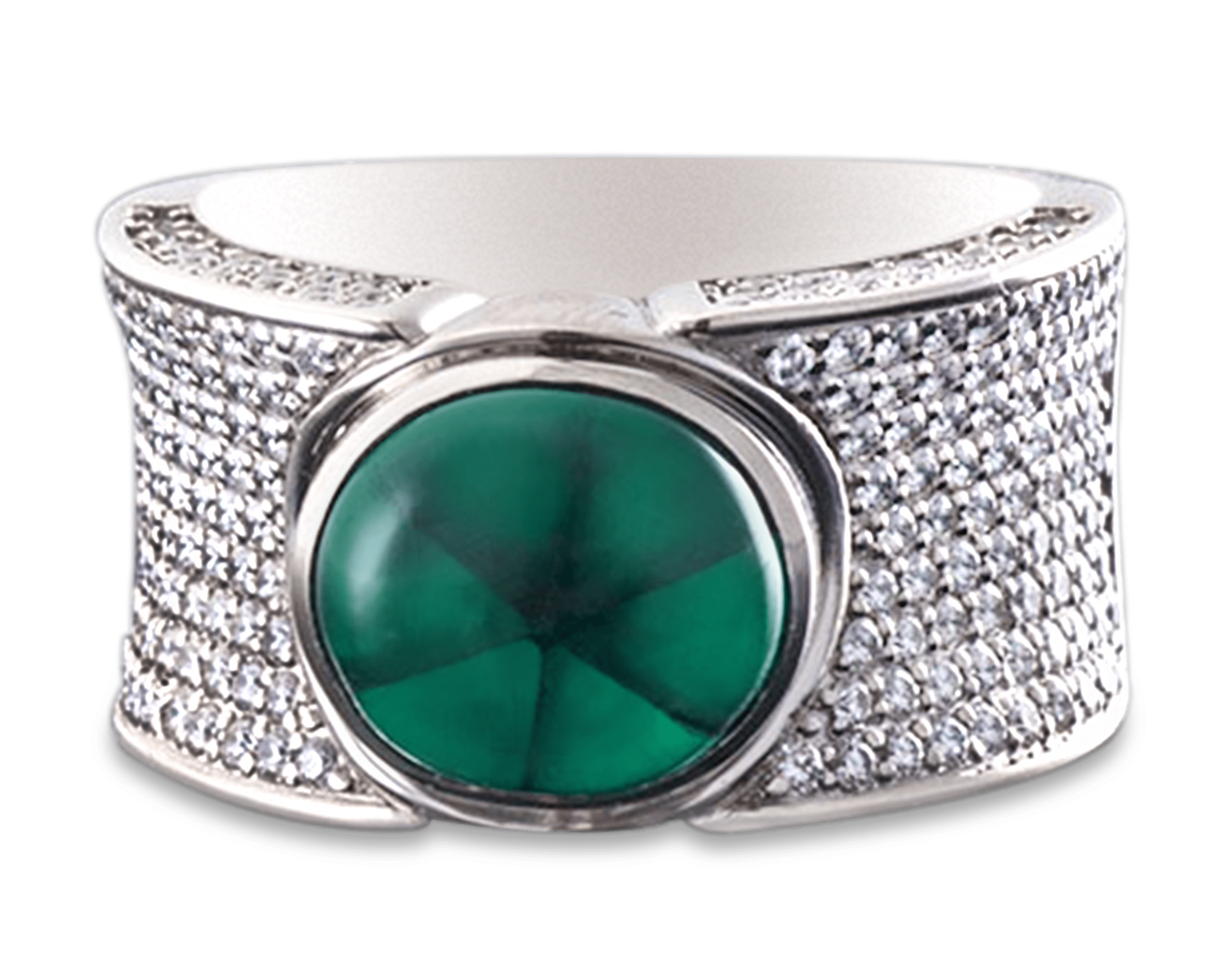 Colombian Trapiche Emerald Ring, 4.34 Carats