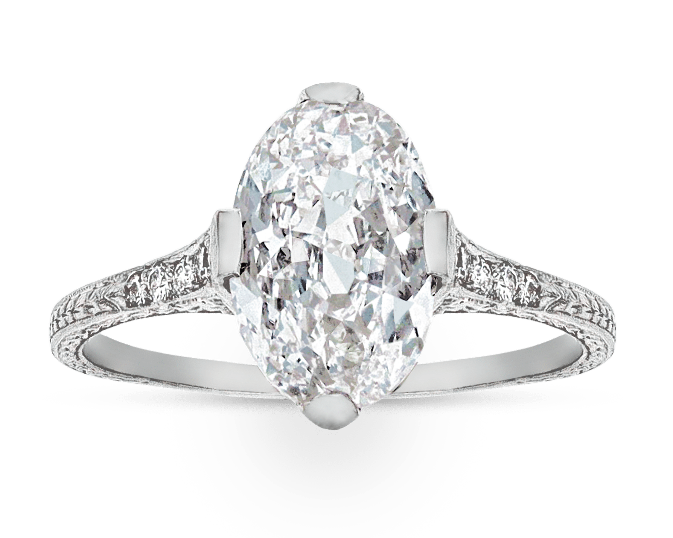 Golconda Diamond Ring, 3.18 Carats