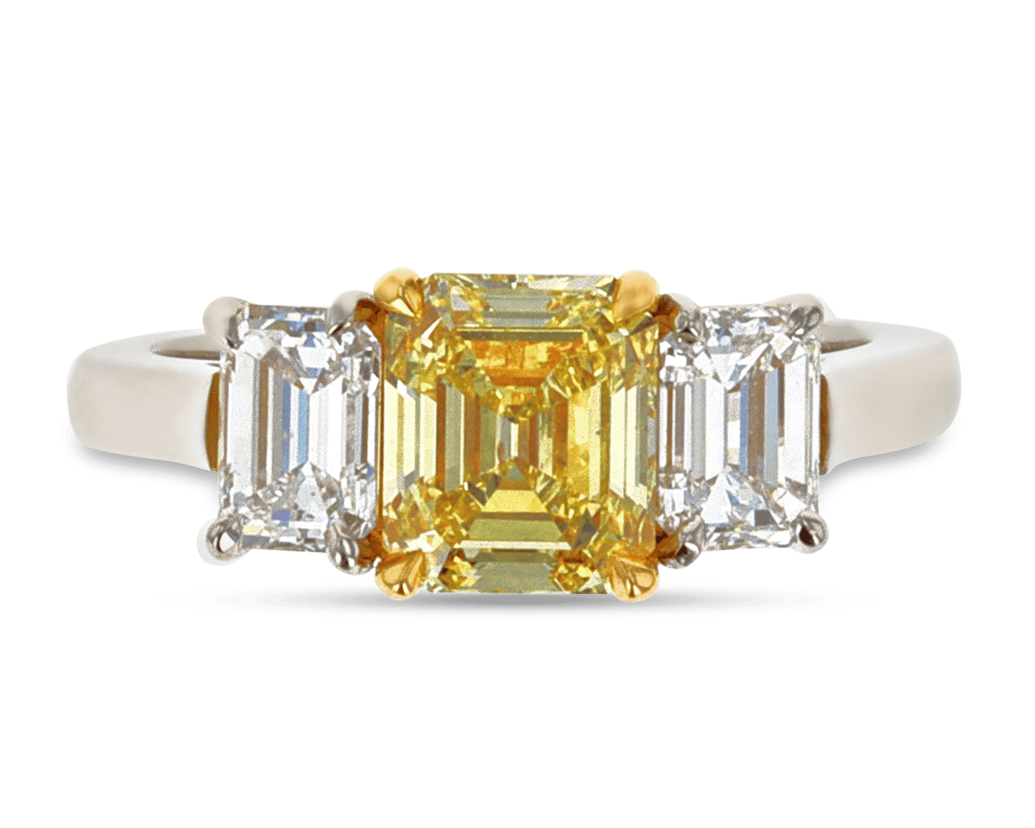 Fancy Intense Yellow Diamond Ring, 1.53 Carats