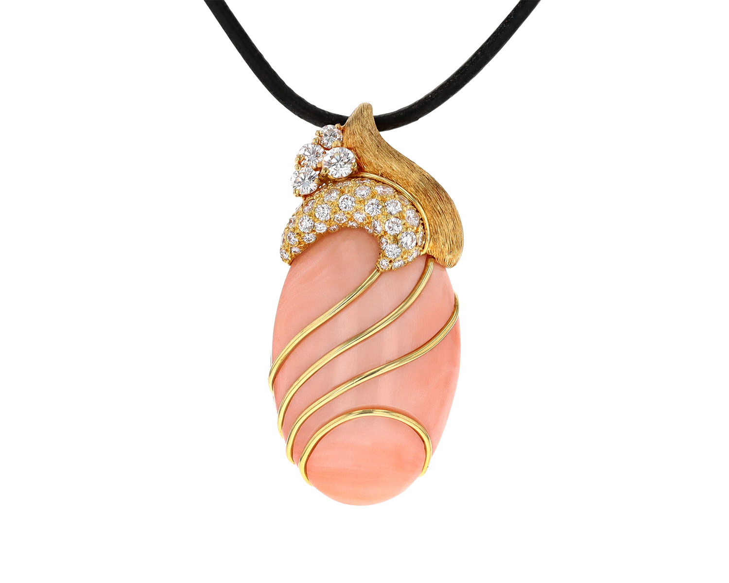 Henry Dunay Coral Pendant, 33.00 Carats