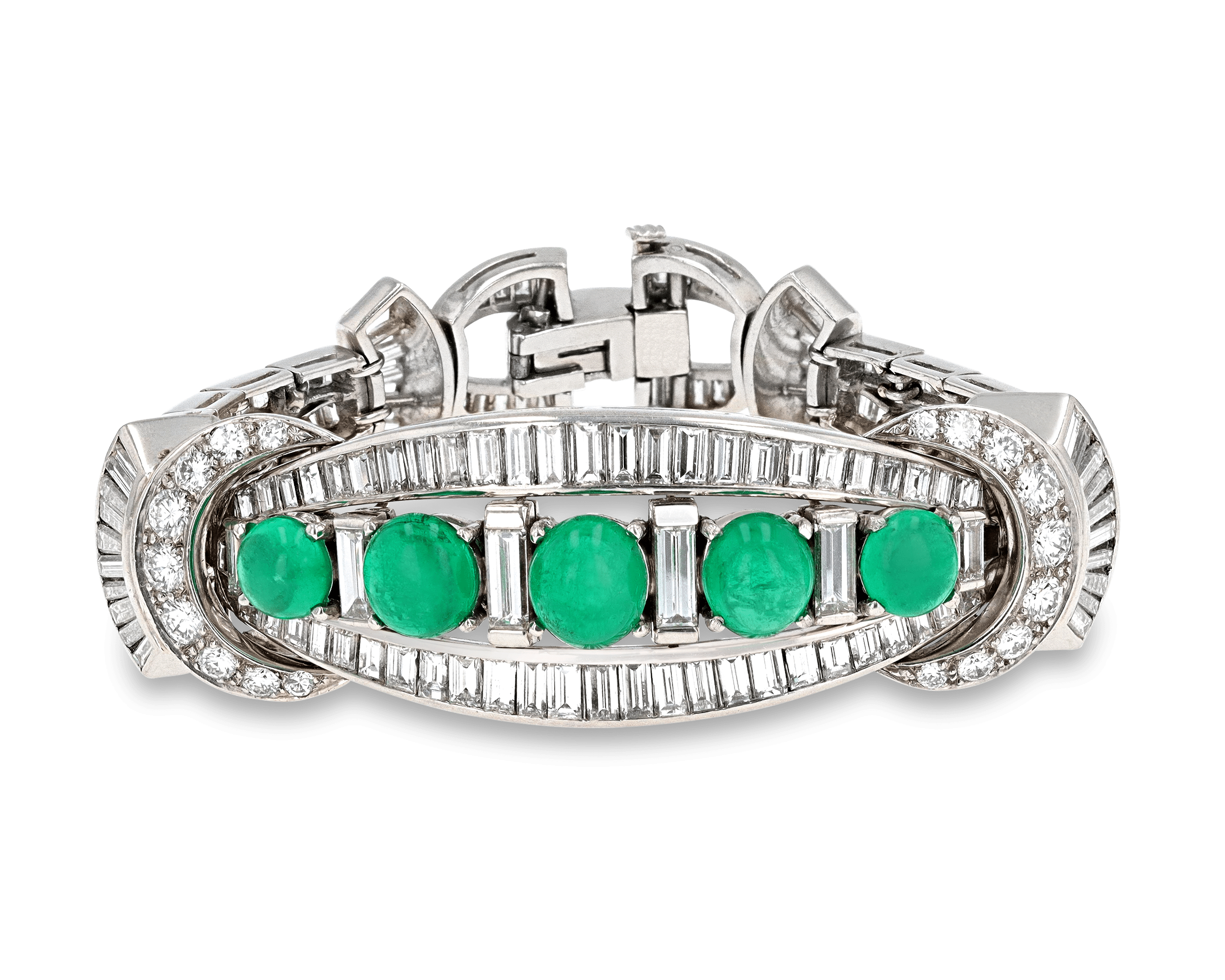 Art Deco Colombian Emerald Bracelet