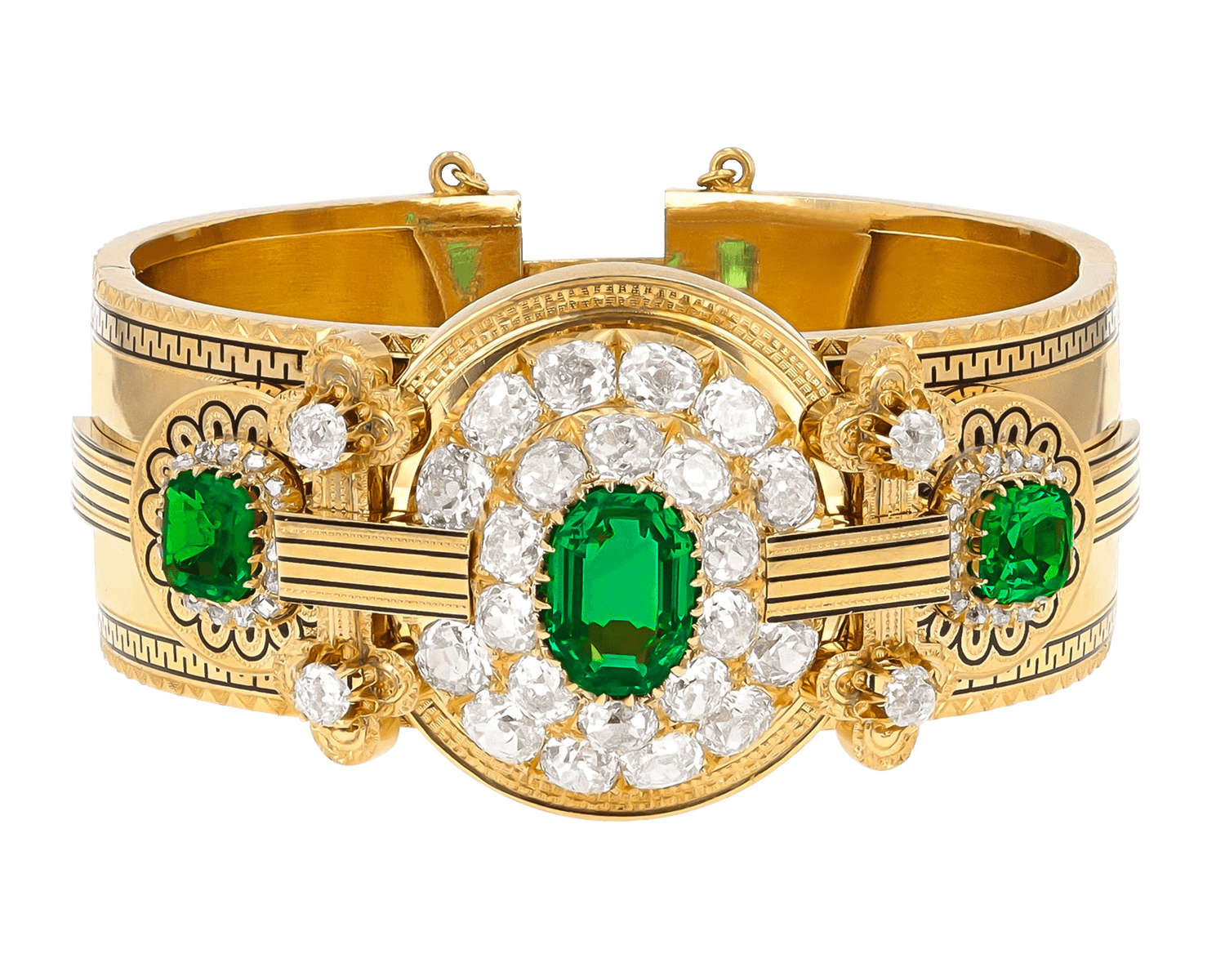 Edwardian Colombian Emerald Bracelet