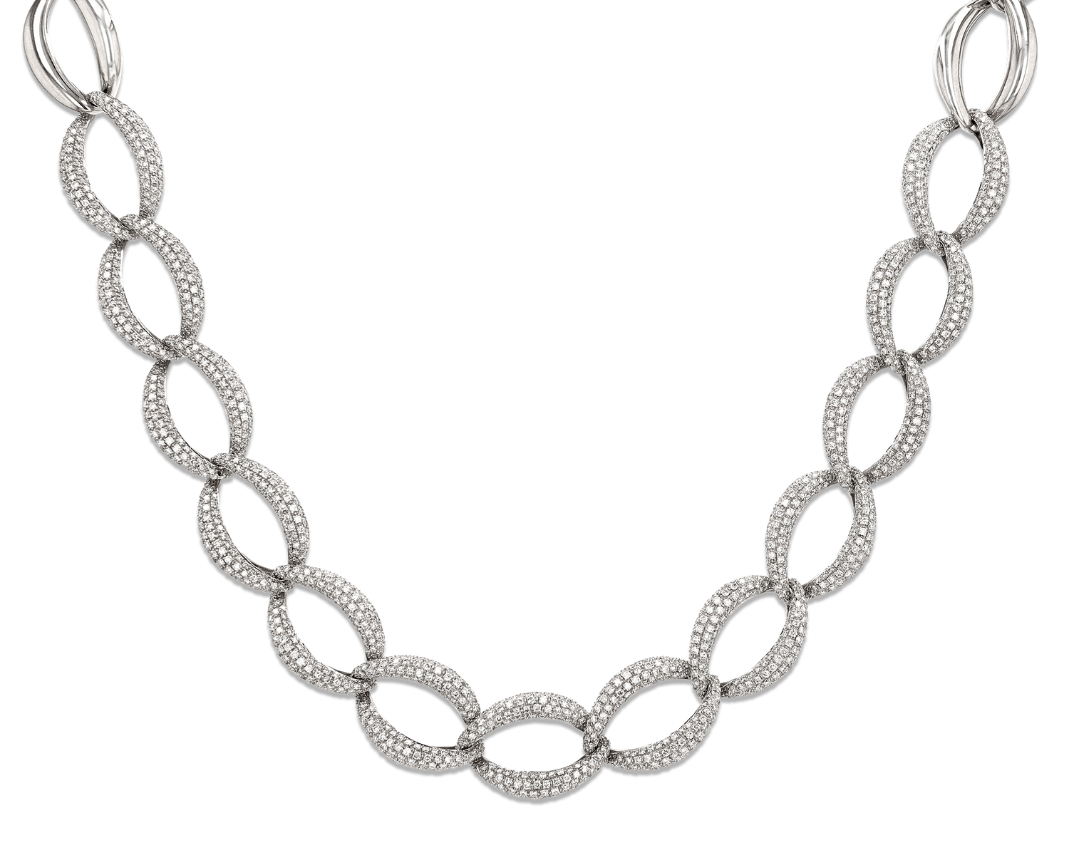 Diamond Link Necklace, 14.49 Carats