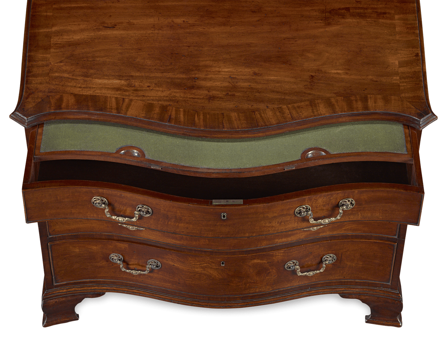 Thomas Chippendale Mahogany Serpentine Chest