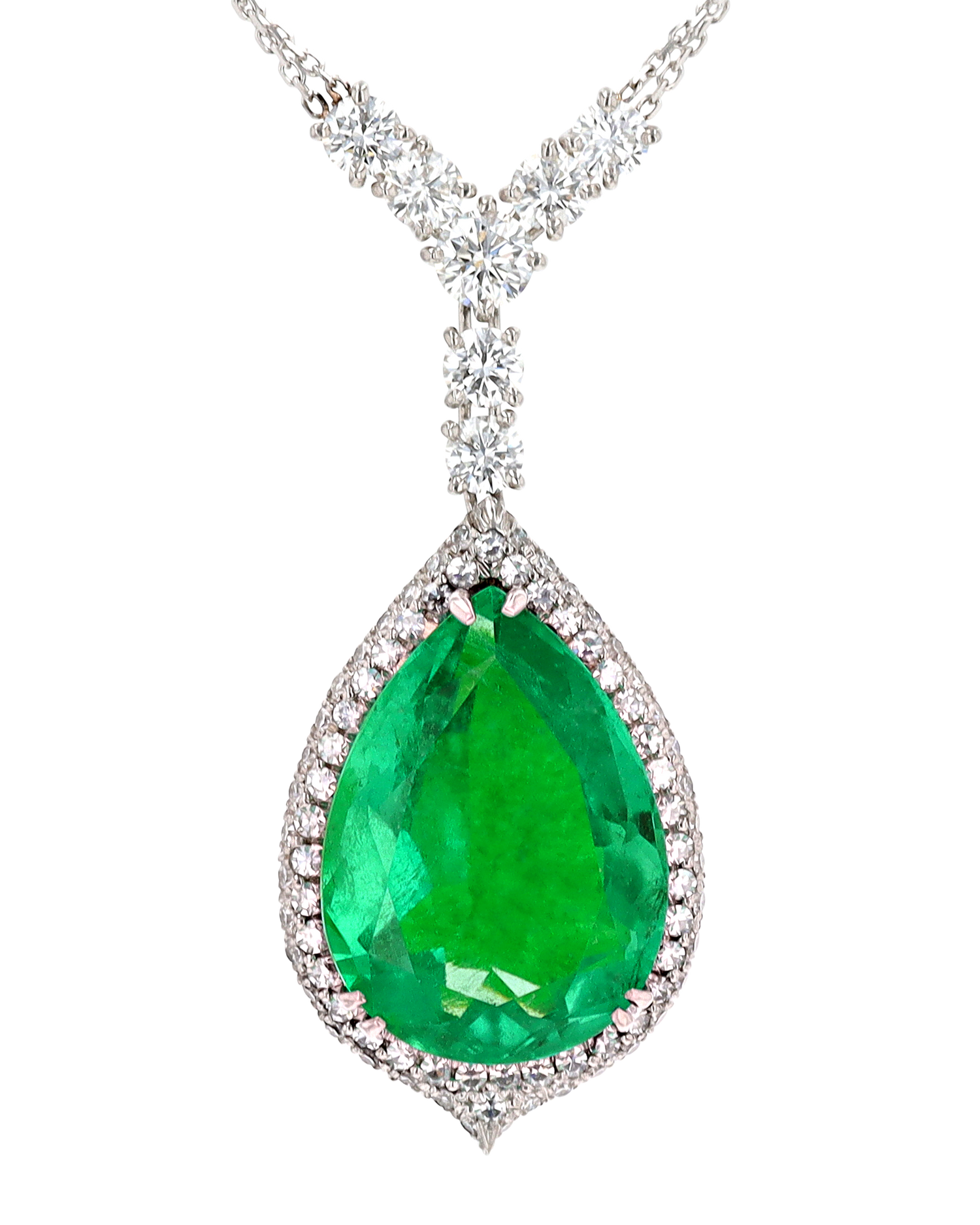 Colombian Emerald Necklace, 14.79 Carats