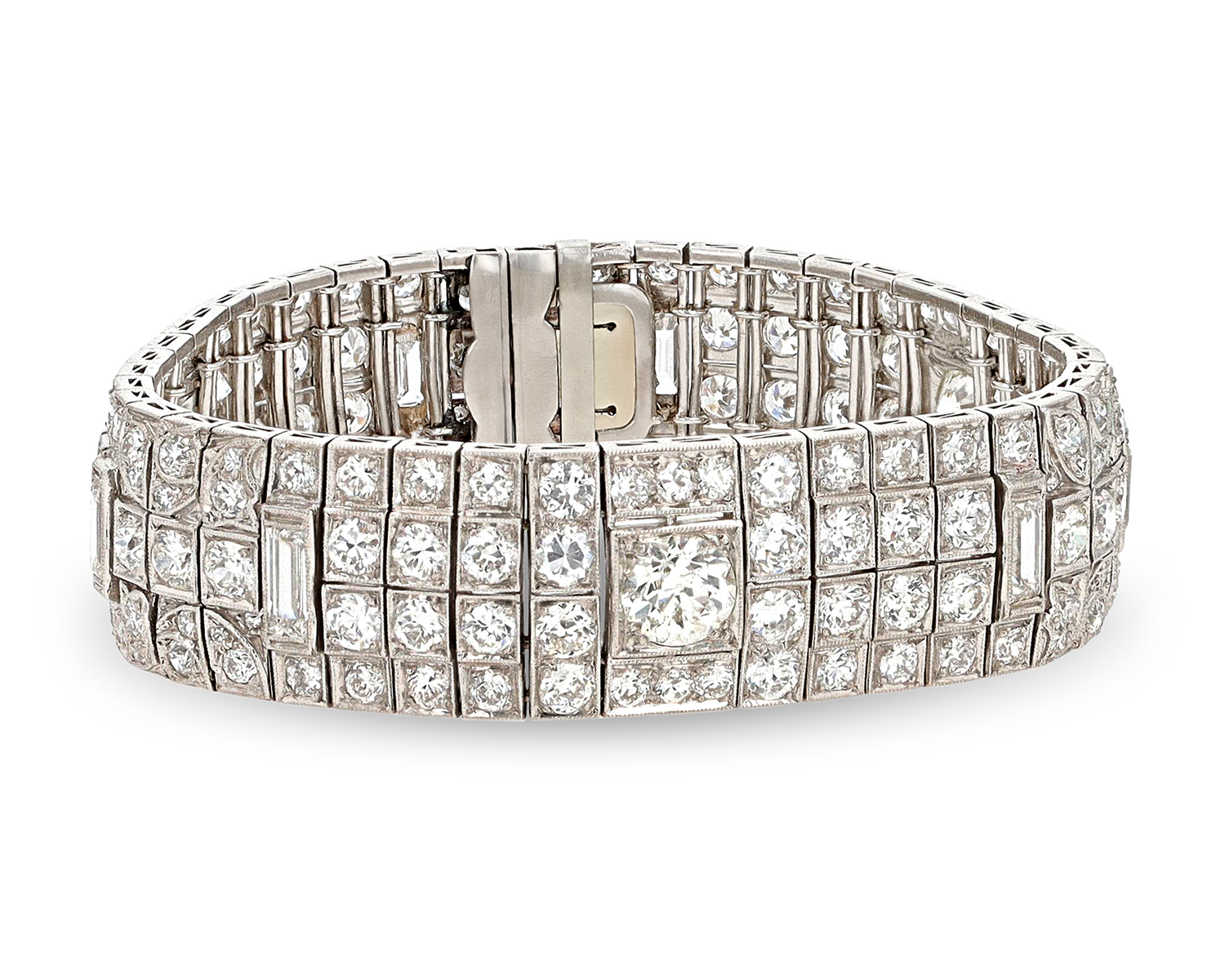 Art Deco Diamond Bracelet, 21.00 Carats