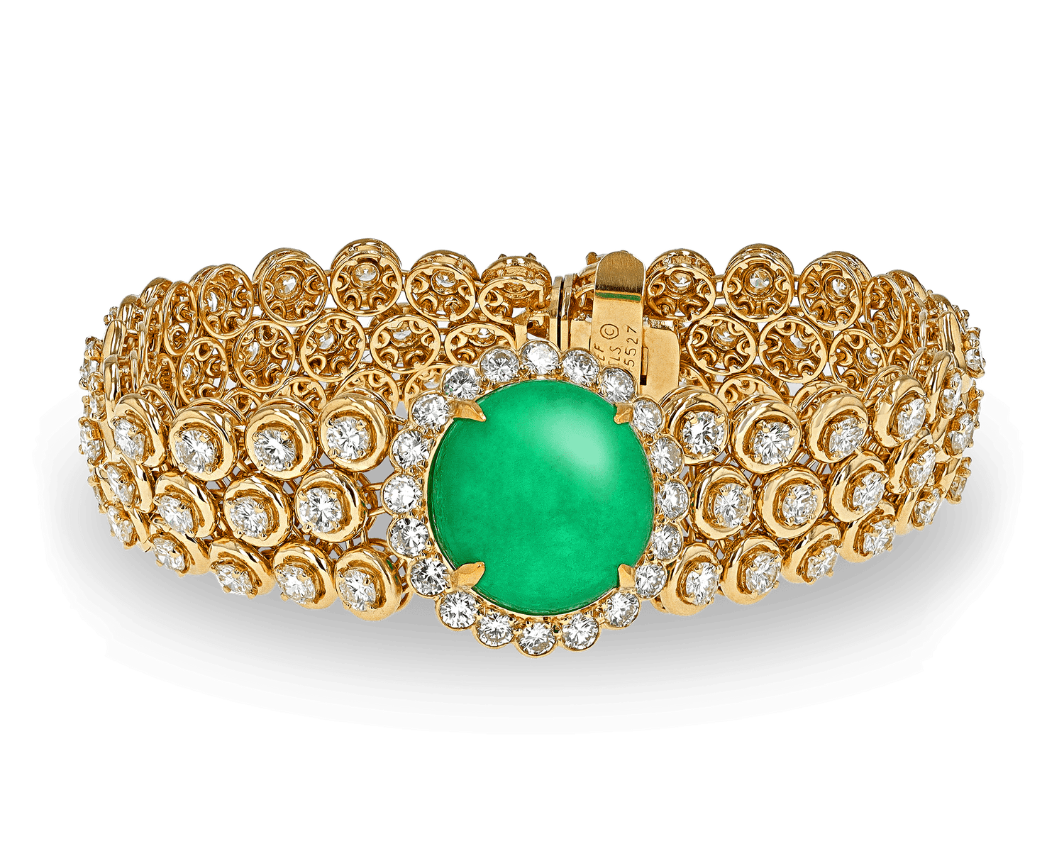 Colombian Emerald and Diamond Bracelet by Van Cleef & Arpels