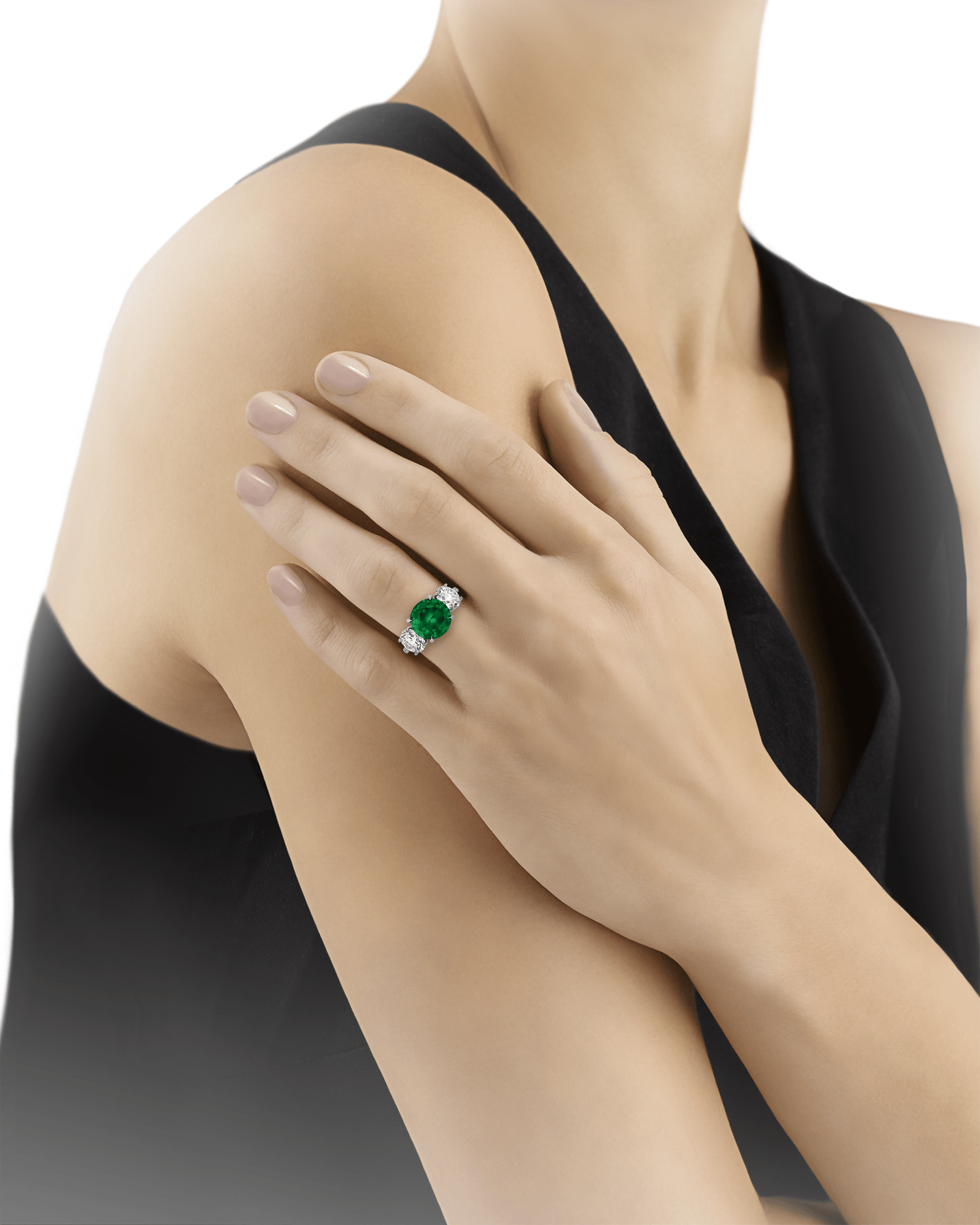 Zambian Emerald Ring, 3.49 Carats