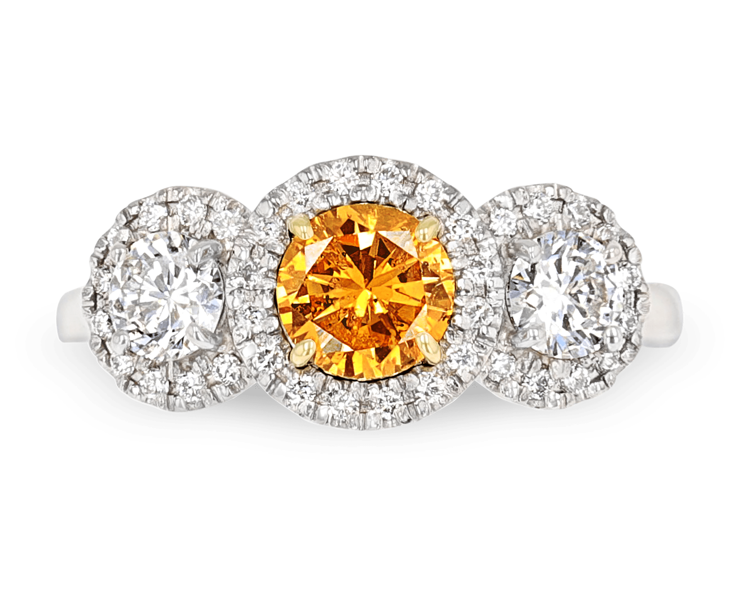 Fancy Intense Yellow-Orange Diamond Ring
