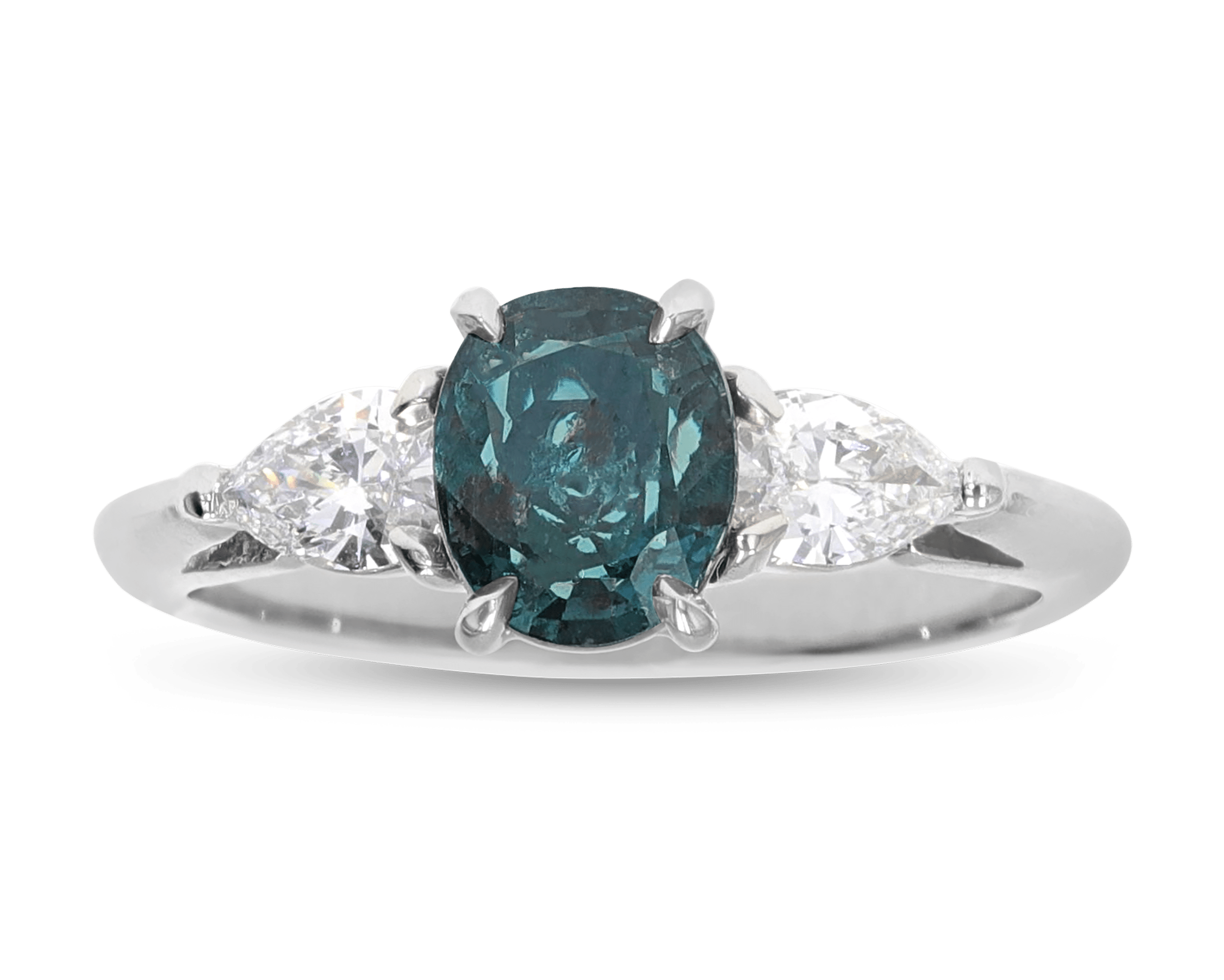Color Change Russian Alexandrite Ring, 1.31 Carats